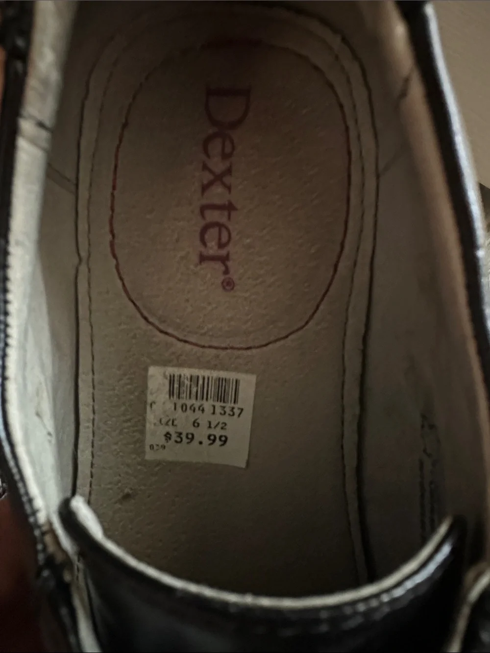Dexter Black Boy’s Lace-Up Square-Toe Dress Oxfords, 6 1/2